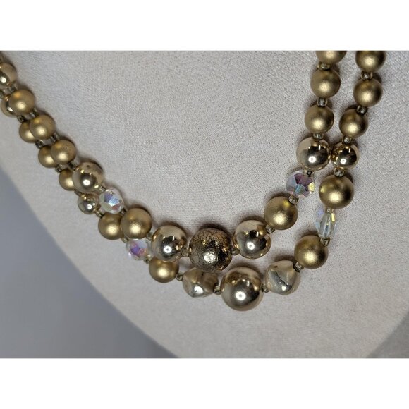 3 for $30 beautiful Vintage 50s bead necklace | double strand - Picture 5 of 8